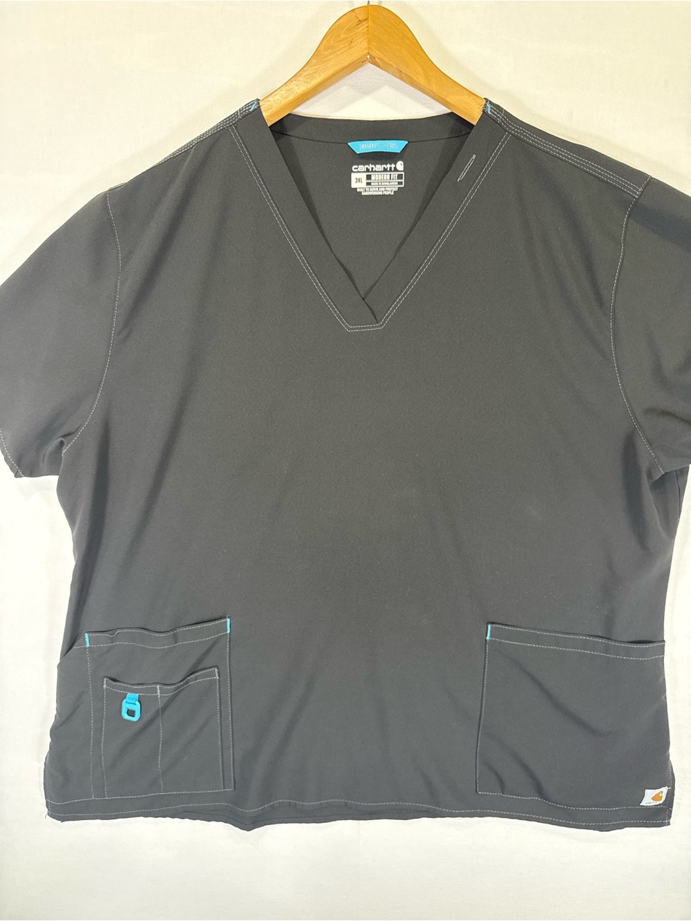 Carhartt Men’s Black V‑Neck Short Sleeve Work Tee